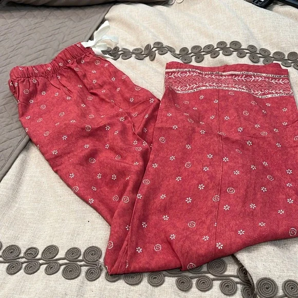 Coldwater Creek Terra Border Print Pants/NWT/SMALL - Picture 9 of 15